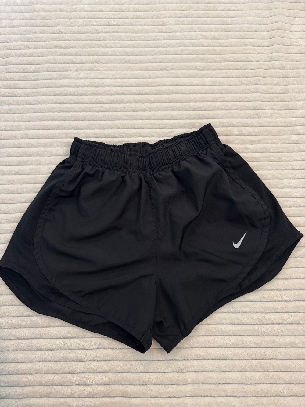 Nike Black Women’s Athletic Running Shorts with Reflective Swoosh